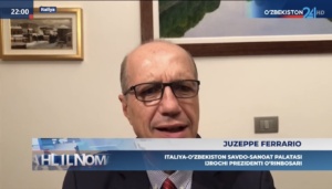 Il Vice-Presidente Esecutivo CIUZ Giuseppe Ferrario intervistato per la TV Uzbeka