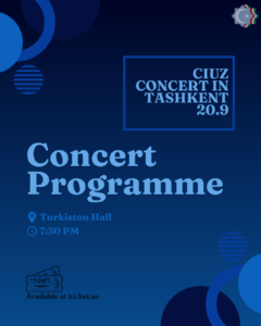 Concerto CIUZ a Tashkent il 20 settembre: è online il programma ufficiale dell’evento