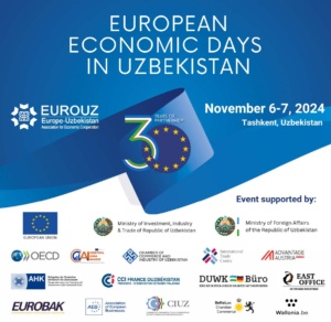 La Camera di Commercio Italia-Uzbekistan è partner dell’evento “European Economic Days in Uzbekistan”