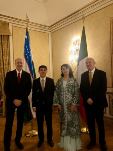 Ricevimento dell’Ambasciata d’Uzbekistan a Roma per l’anniversario della Costituzione uzbeka